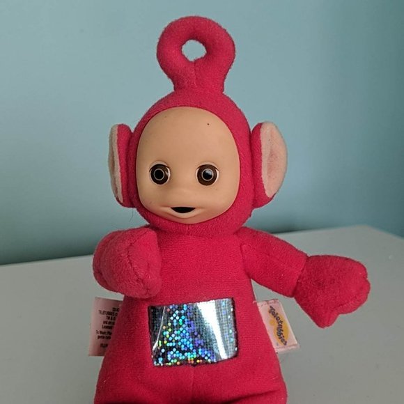 Vintage Playskool Red Teletubbies Teletubby Stuffed Plush with Rubber Face - Picture 1 of 3
